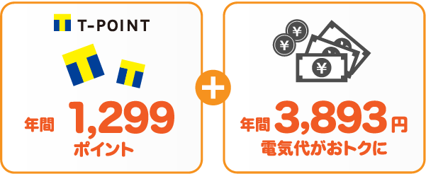 関西電力 従量電灯AとサミットエナジーTポイントプランの比較