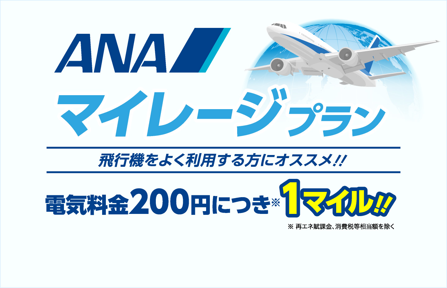 飛行機をよく利用する方におすすめ！ANAマイレージプラン